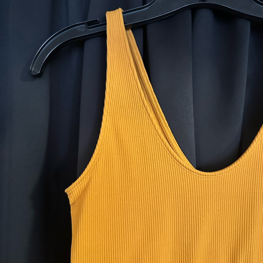 Abercrombie Soft AF Mustard Bodysuit